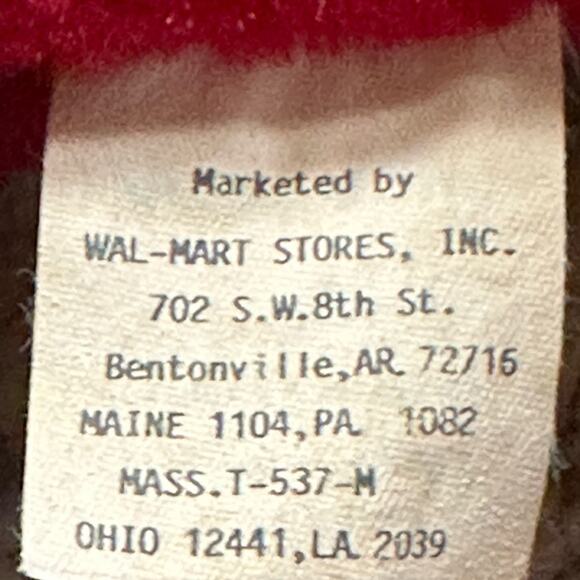 Vintage Santa Clause Christmas Stocking with Front Pocket W/Hanging Loop - Picture 6 of 6